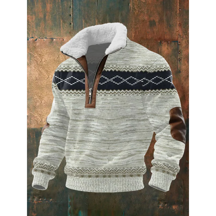 HIGH COLLAR FLEECE SWEATER