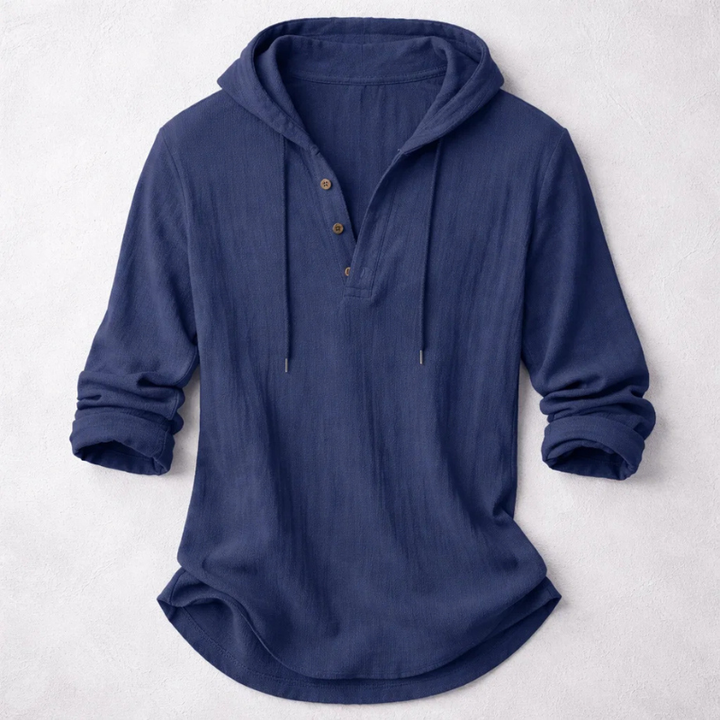 RELAXED HENLEY SHIRT FOR MEN