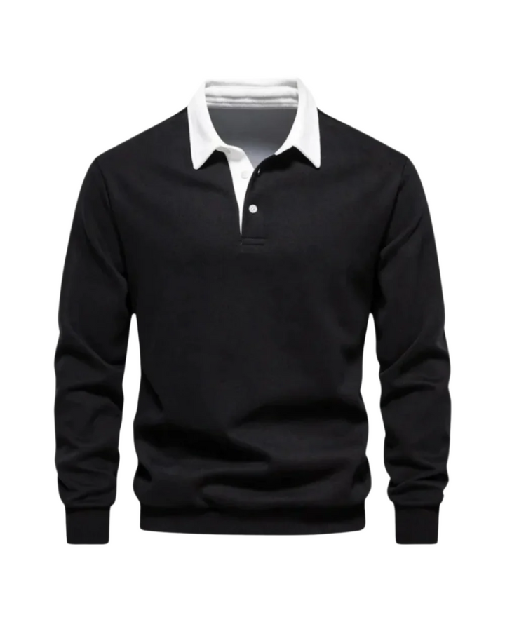 KNIT POLO SWEATER FOR MEN