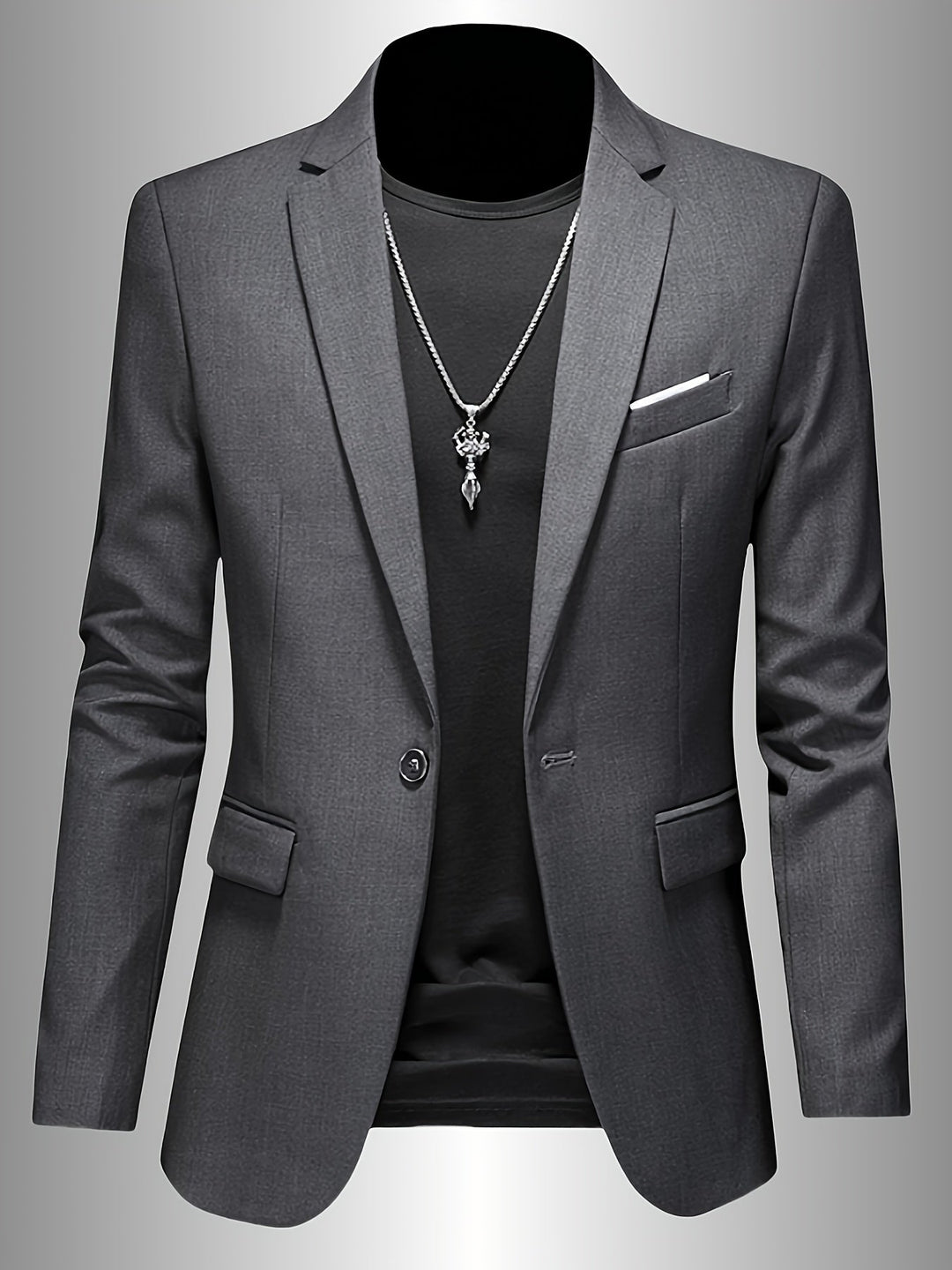 Men's Skinny Lapel Blazer
