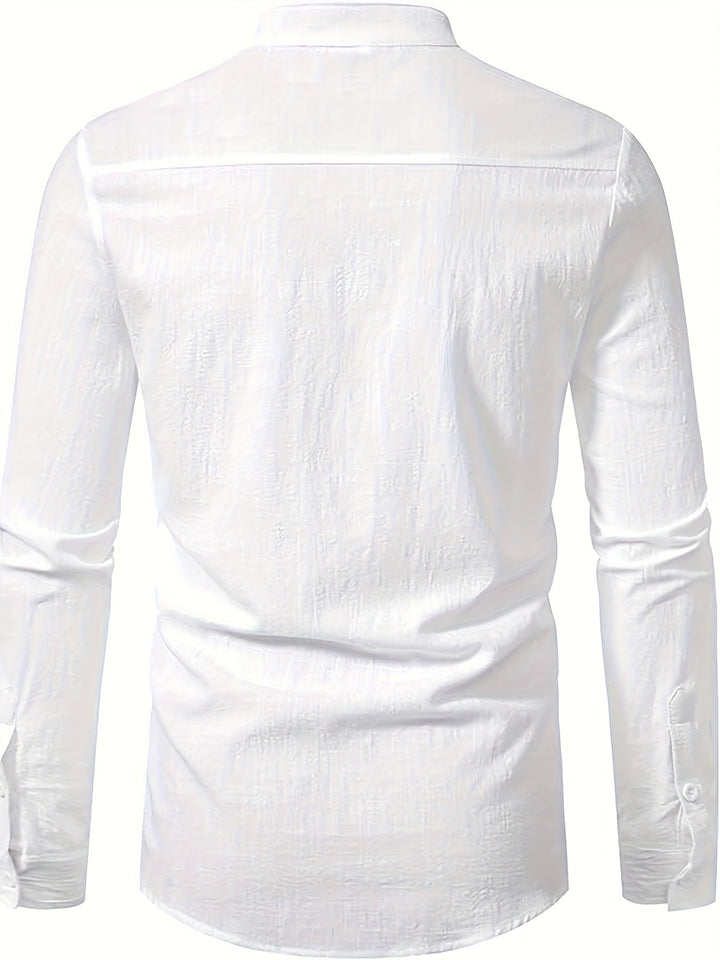 STAND COLLAR SHIRT FOR MEN