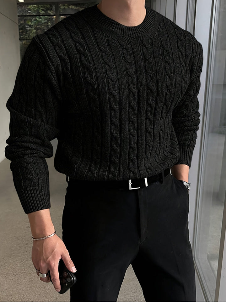 Men's Twisted Knit Sweater