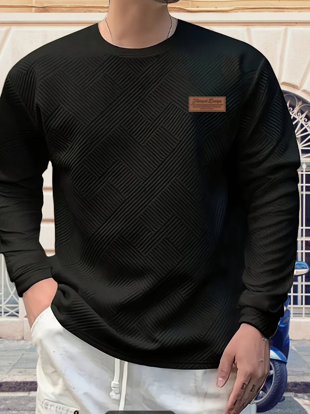 HEAVYWEIGHT JACQUARD SWEATSHIRT FOR MEN