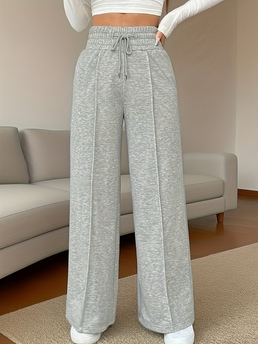 Rebecca | Cozy High-Waisted Wide-Leg Pants