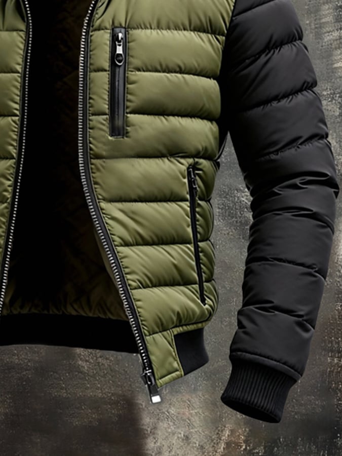 Men's Quilted Zip Jacket