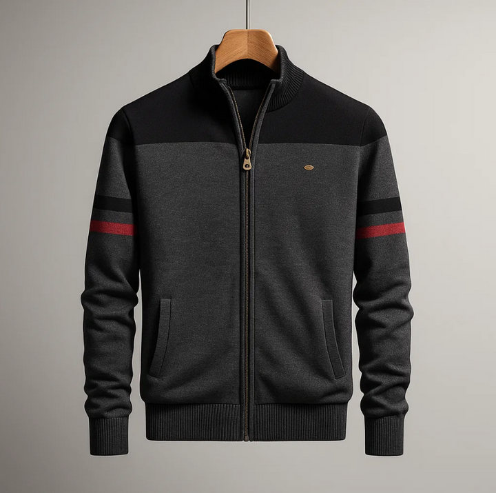Men's Colorblock Hoodie with Zip