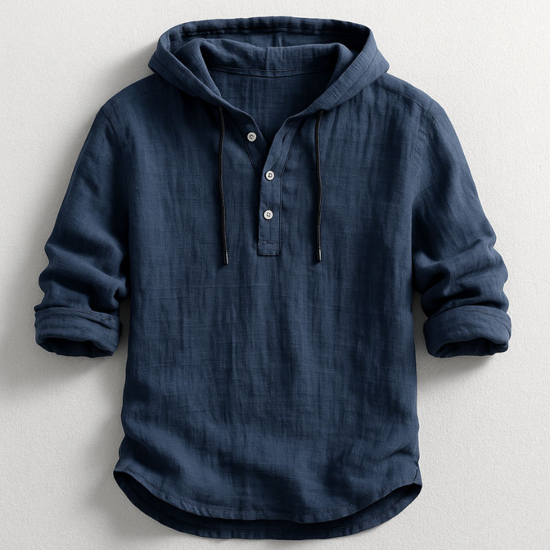 Luxury Men'S Hooded Shirt