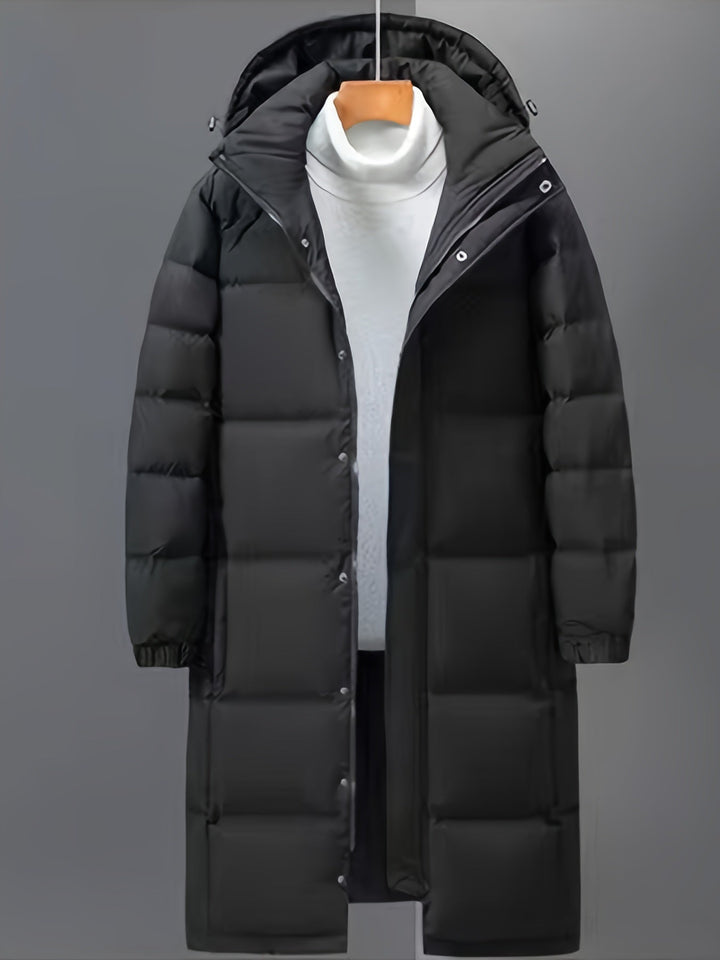 Men's Long Hooded PUffer Coat
