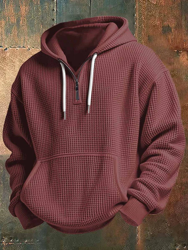 Men's Waffle Knit Hoodie