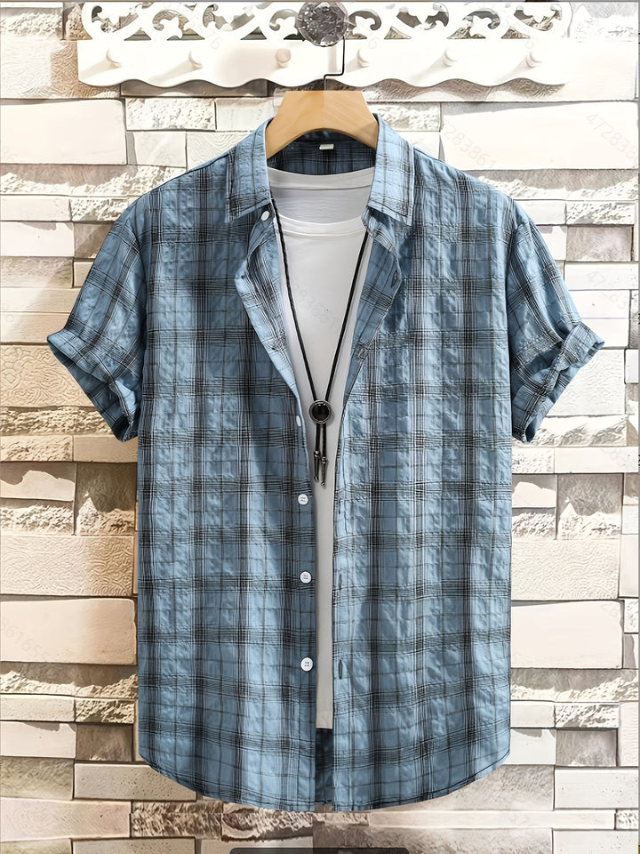 Men's Plaid Woven Shirt