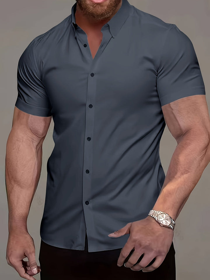 Men's Solid Color Shirt