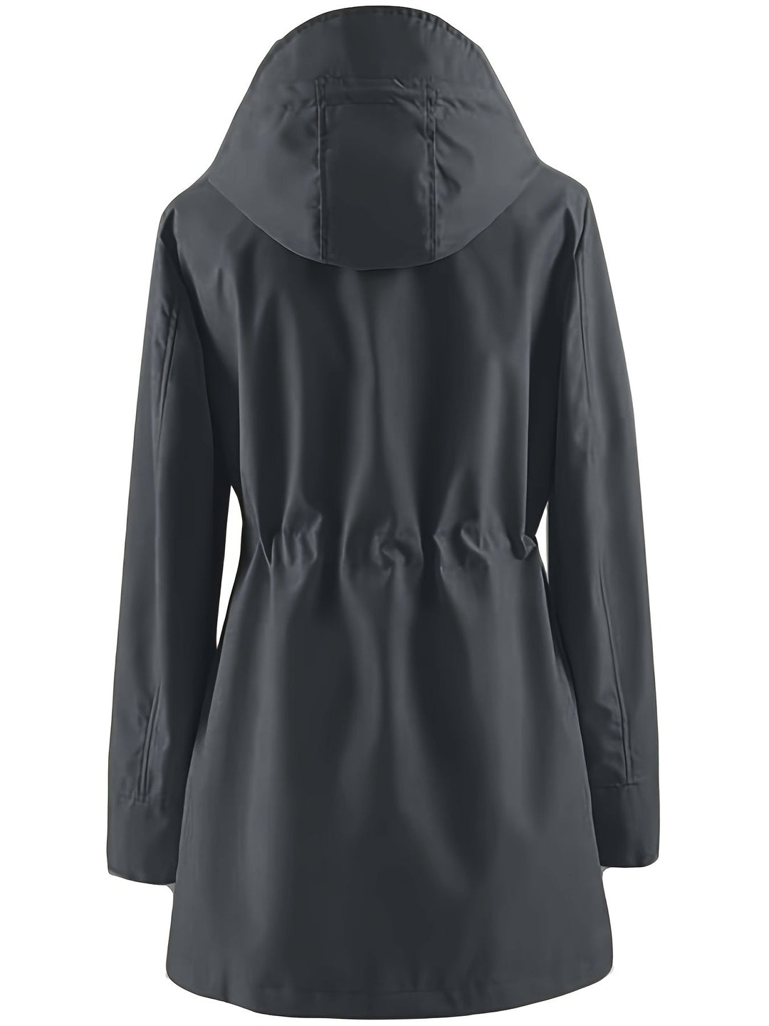 Joyce | Hooded Drawstring Rain Jacket