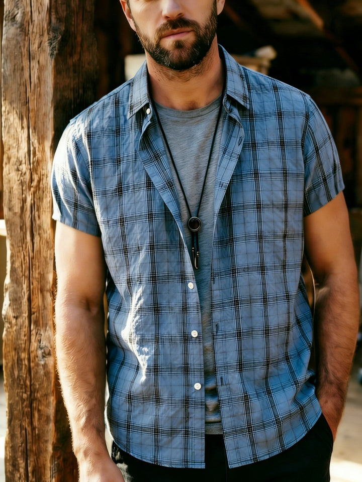 Men's Plaid Woven Shirt