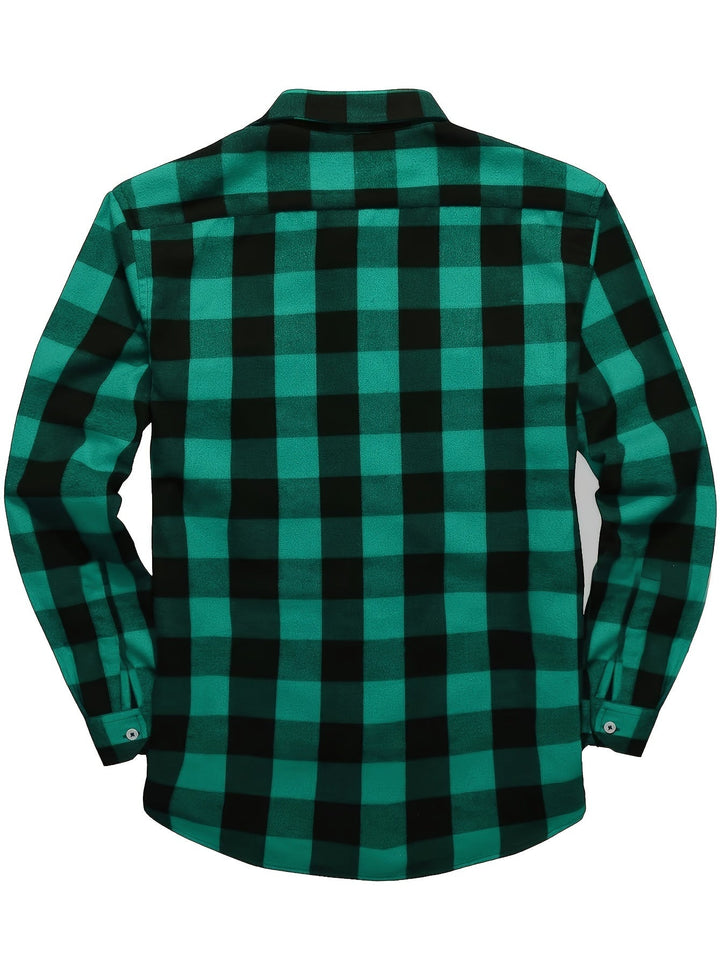PLAID FLANNEL SHIRT FOR MEN