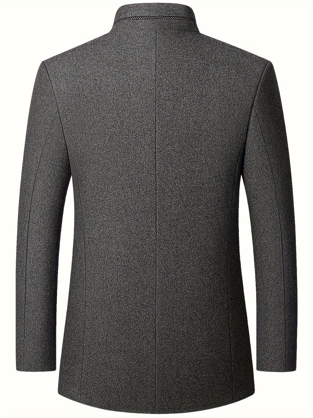 Men's Stand Collar Tweed Jacket