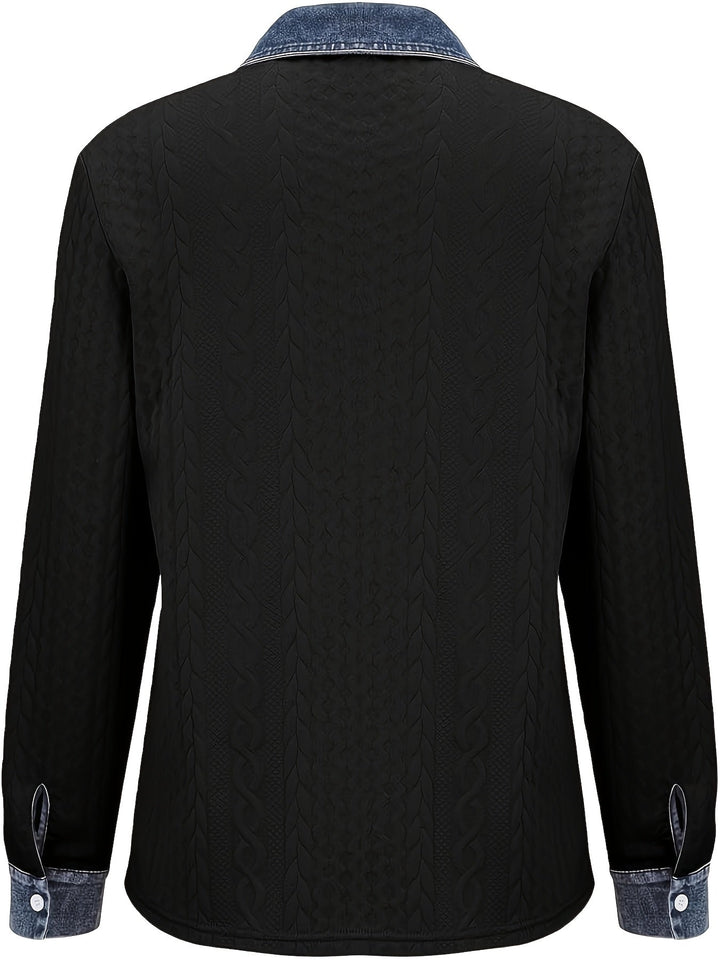 Greta | Textured Button-Up Shirt