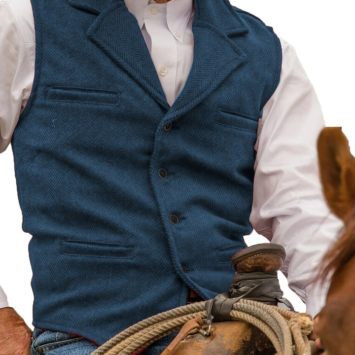 Men's Vintage Wool Blend Vest