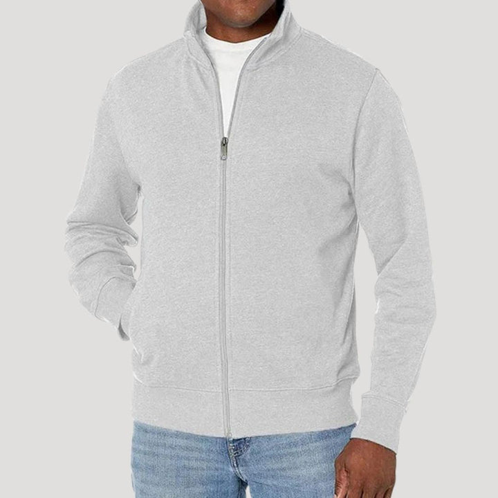 ZIP STAND COLLAR JACKET FOR MEN