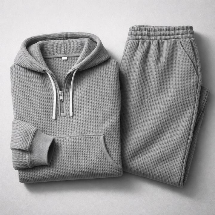 WAFFLE KNIT SET FOR MEN