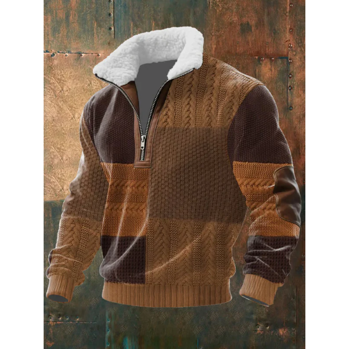 HIGH COLLAR FLEECE SWEATER