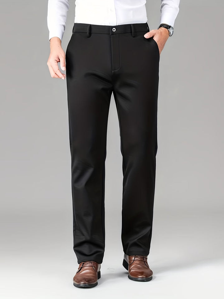 STRETCH STRAIGHT TROUSERS FOR MEN
