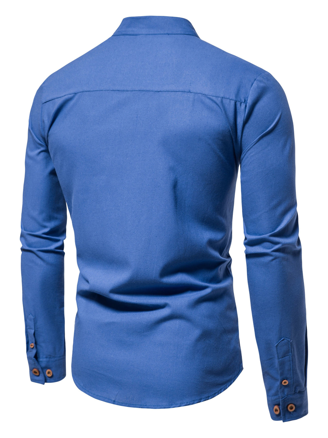 STAND COLLAR COTTON SHIRT FOR MEN