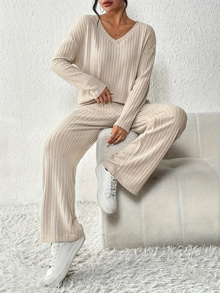 Sabina | Ribbed Lounge Two-Piece Set