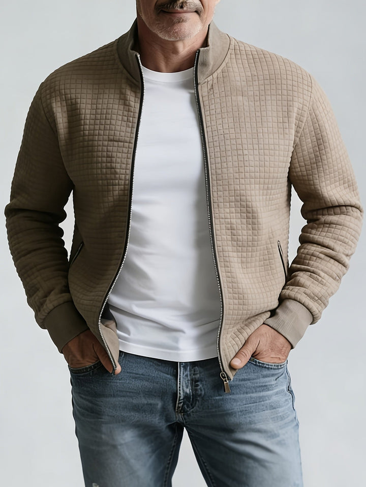 Men's Waffle Zip Jacket