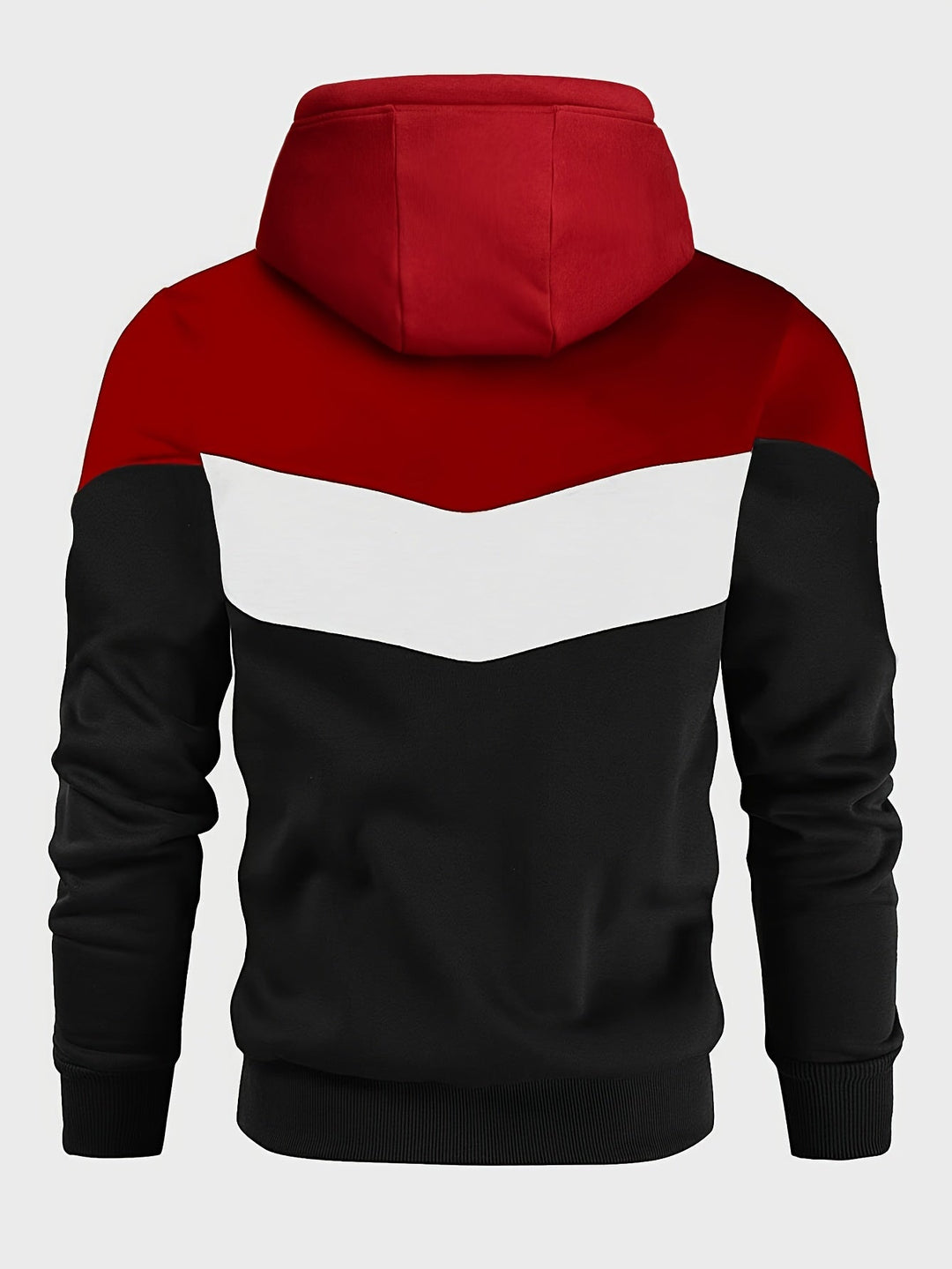COLOR BLOCK KNIT HOODIE FOR MEN