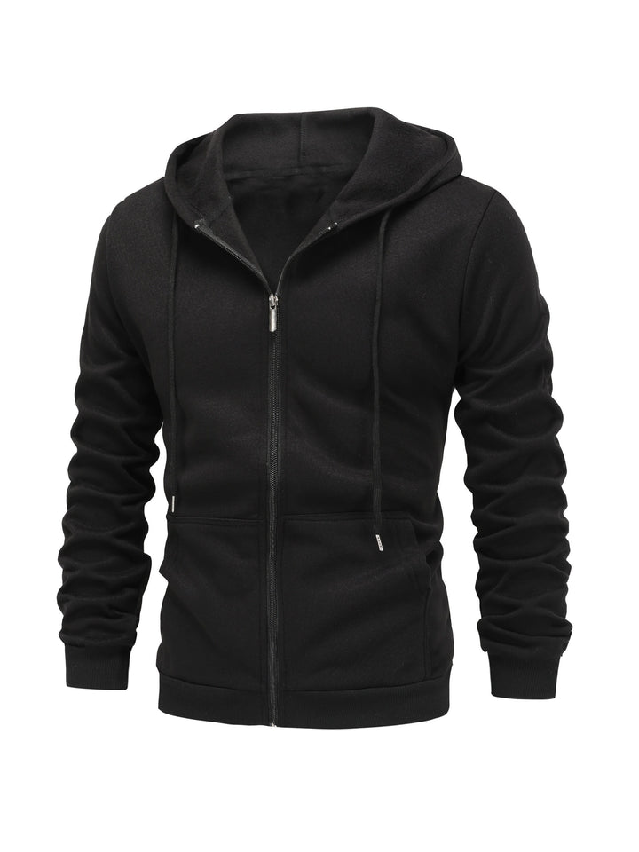 FLEECE LINED ZIP HOODIE FOR MEN