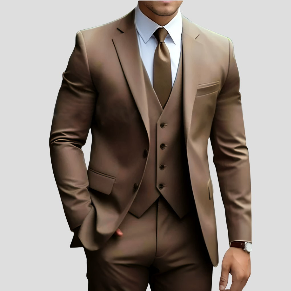 Men's Slim Fit Three-Piece Suit