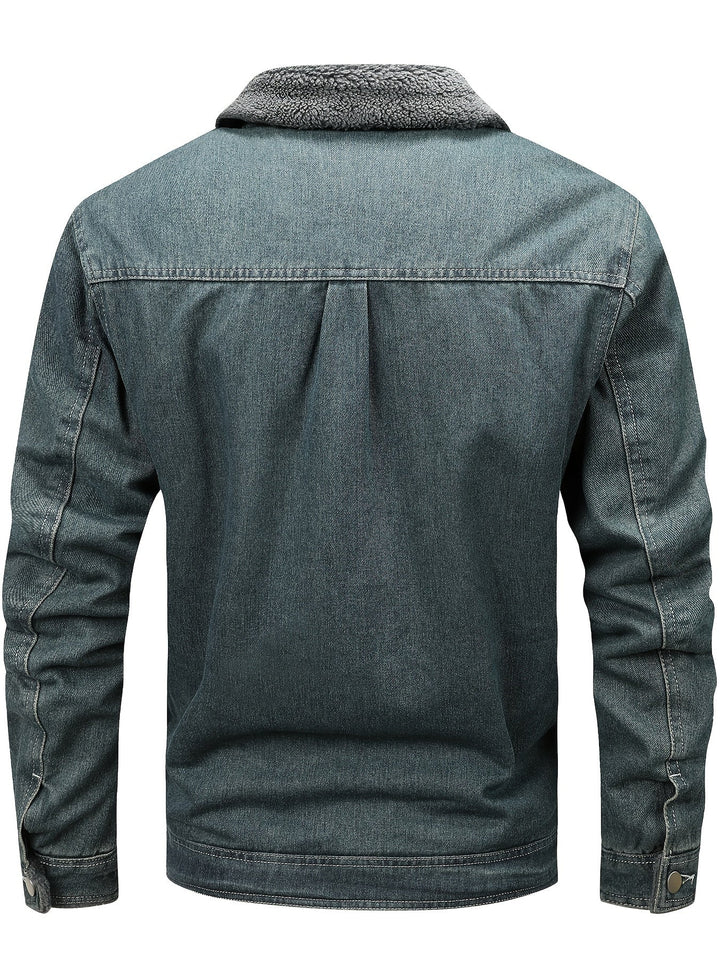 Men's Warm Denim Jacket