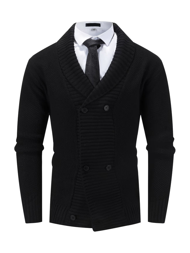 Men's Lapel Knit Sweater
