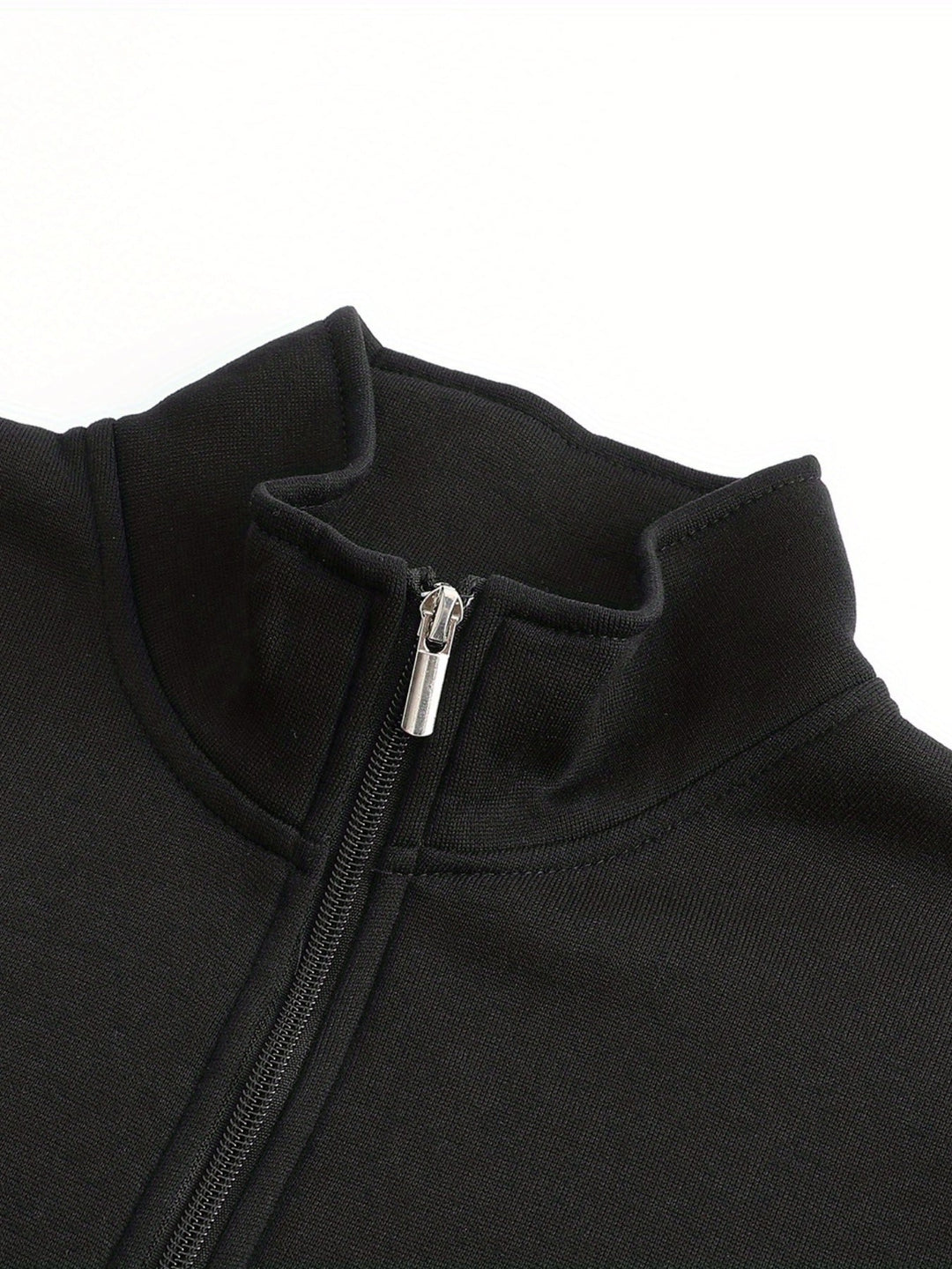 Men's High Neck Zip Hoodie Jacket