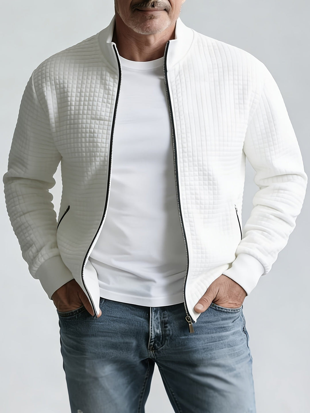 Men's Waffle Zip Jacket