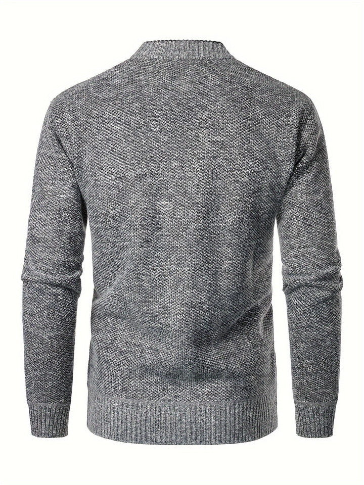 FLEECE V NECK CARDIGAN FOR MEN