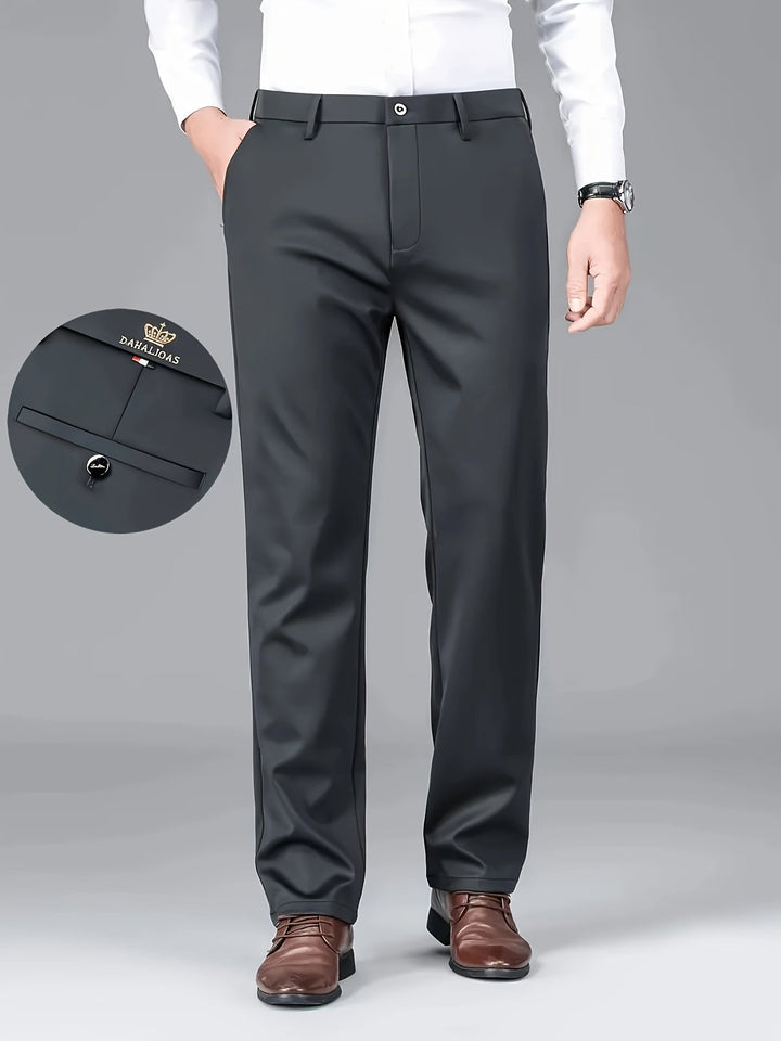 STRETCH STRAIGHT TROUSERS FOR MEN