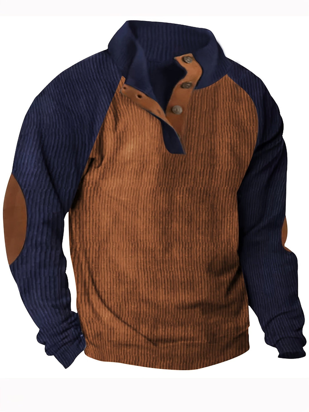 COLOR BLOCK KNIT SHIRT FOR MEN