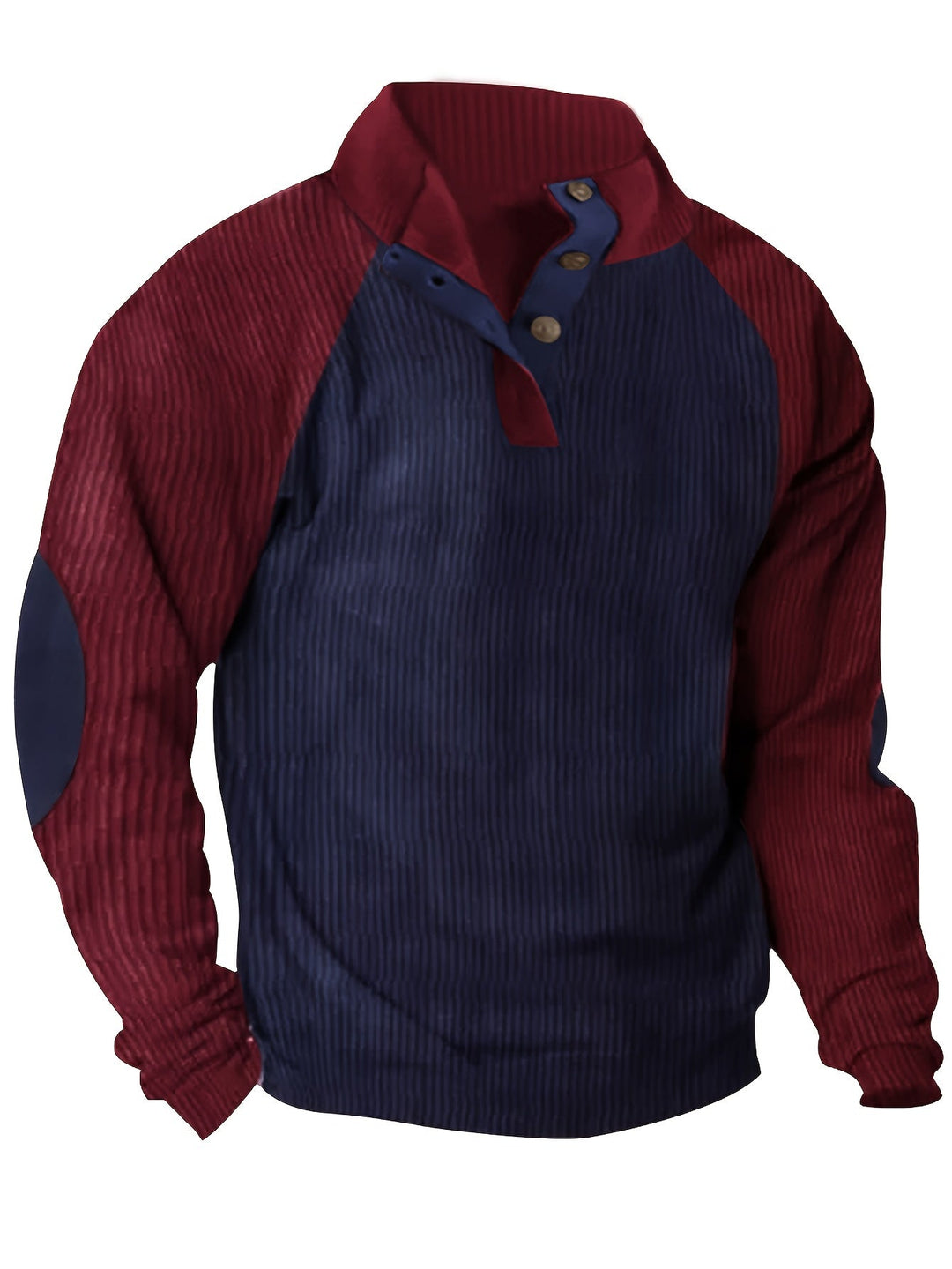 COLOR BLOCK KNIT SHIRT FOR MEN