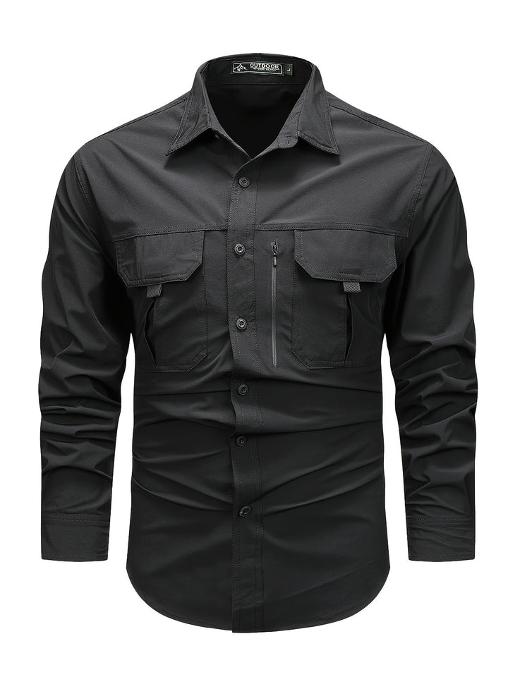 LONG SLEEVE CARGO SHIRT FOR MEN