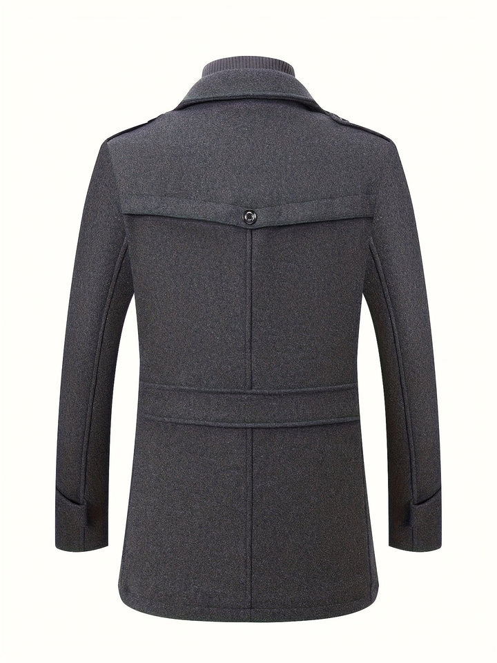 TWEED WOOL COAT FOR MEN