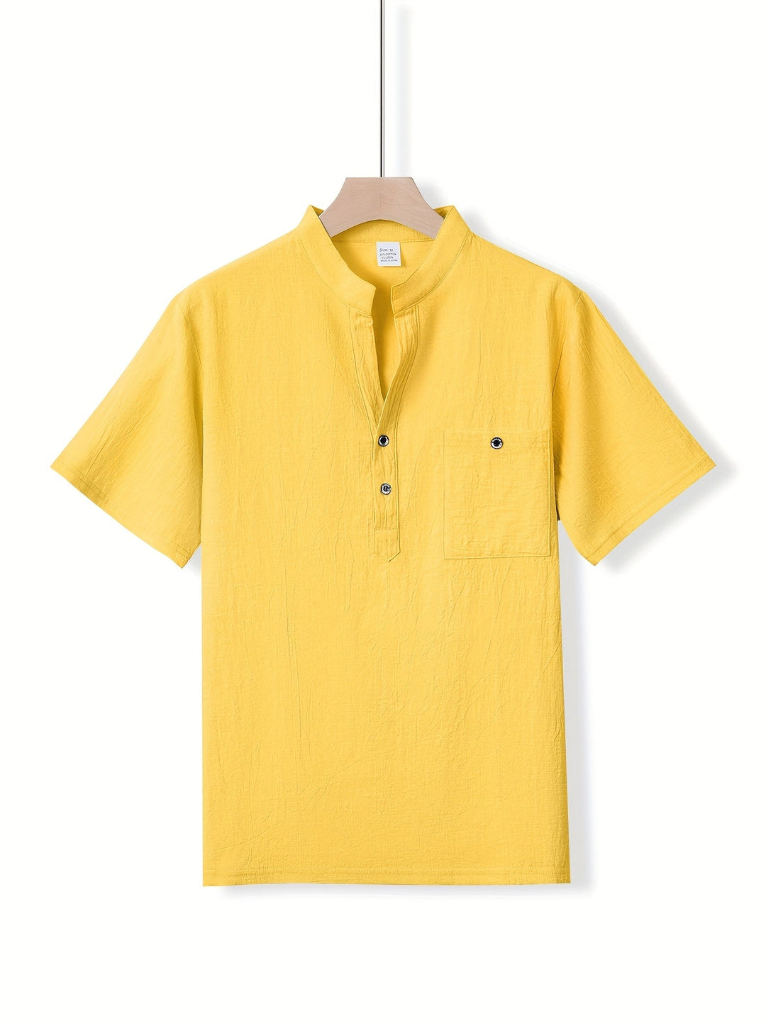 Men's Henley Cotton Shirt