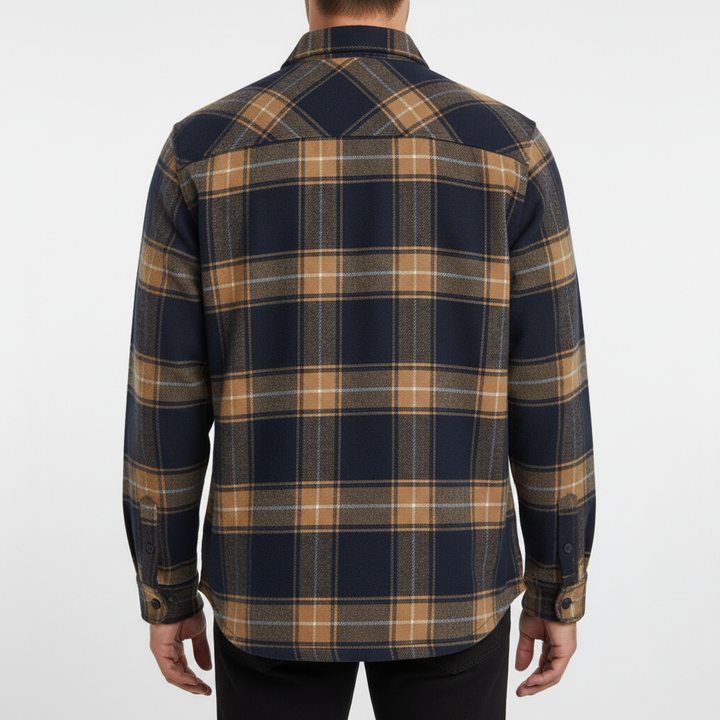 BRUSHED FLANNEL SHIRT FOR MEN