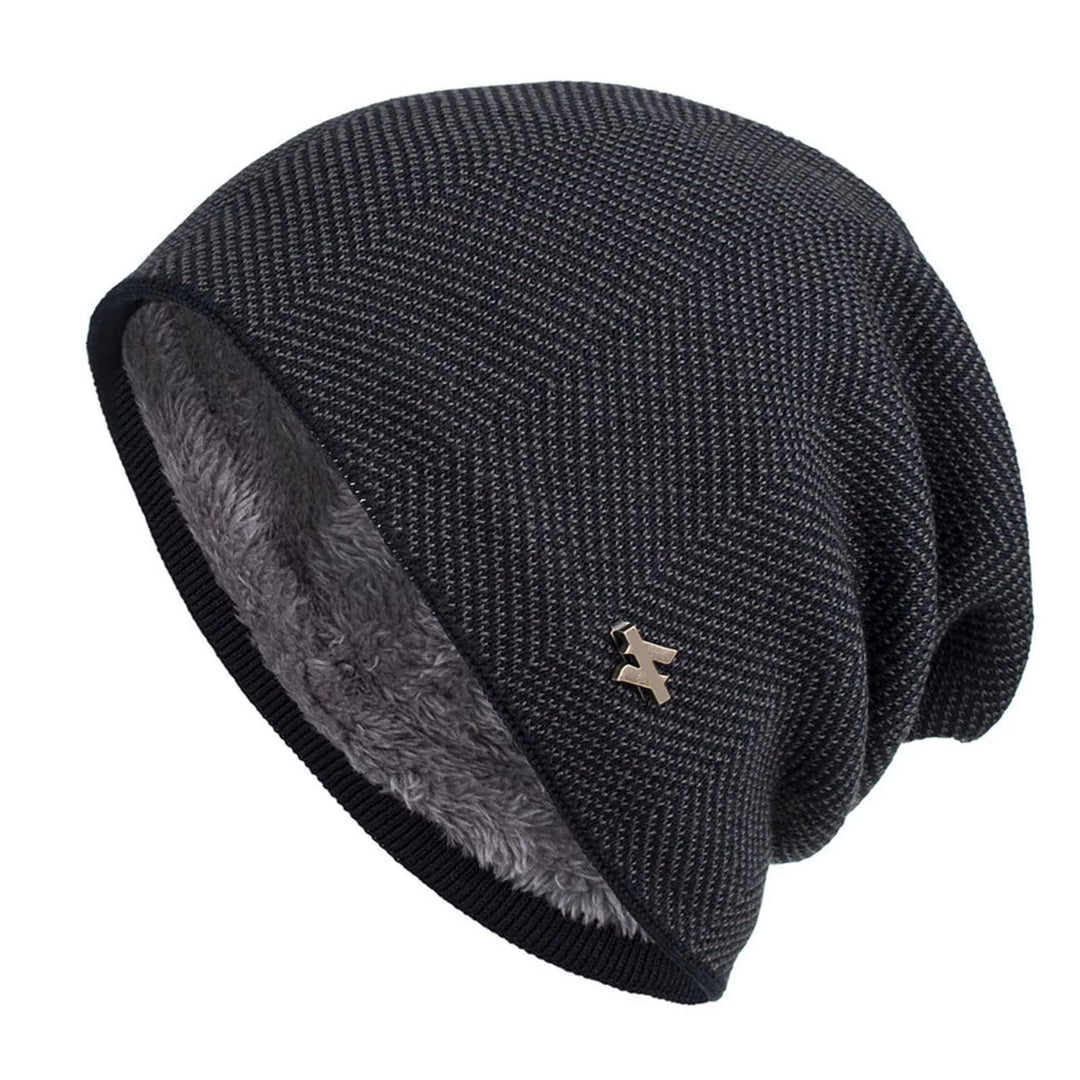 Men's Herringbone Fleece Beanie