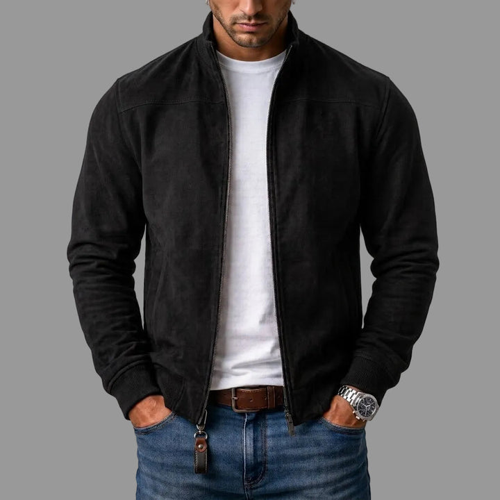 SUEDE BOMBER JACKET FOR MEN