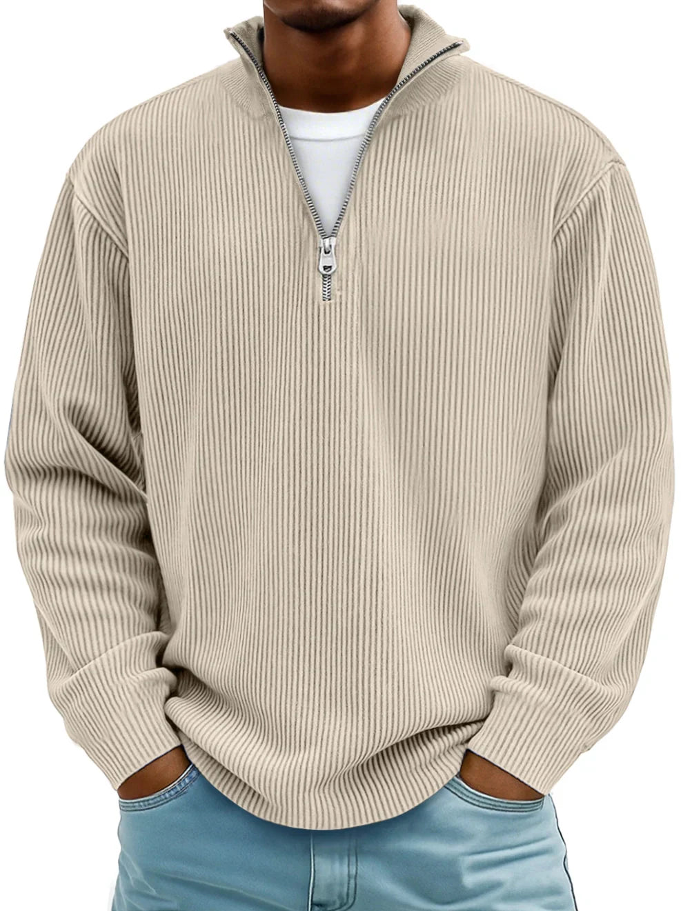 Trendy Zip Sweater