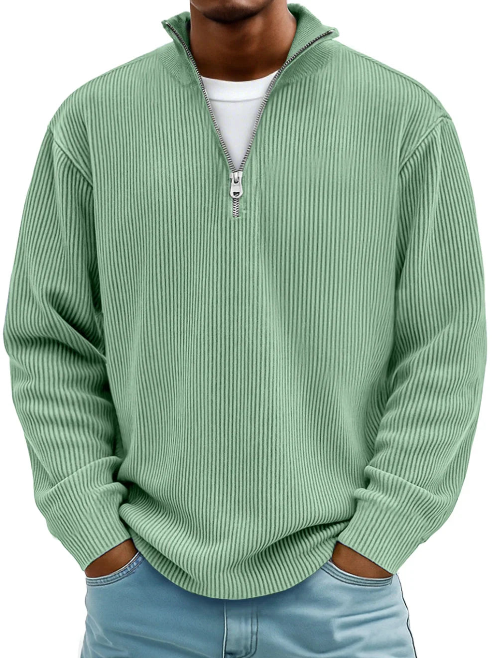 Trendy Zip Sweater