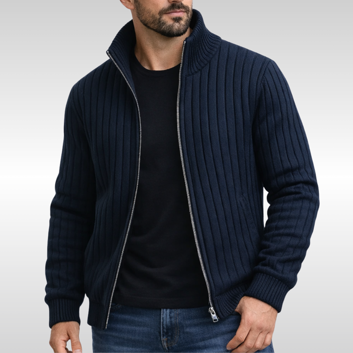 Men's Classic Elegant Zip Cardigan