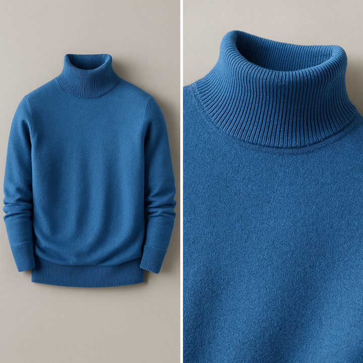 Men's High Collar Sweater