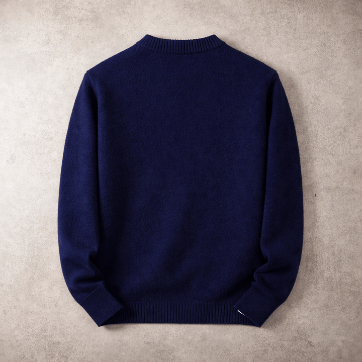 Men's Wool Blend Crew Neck Sweater